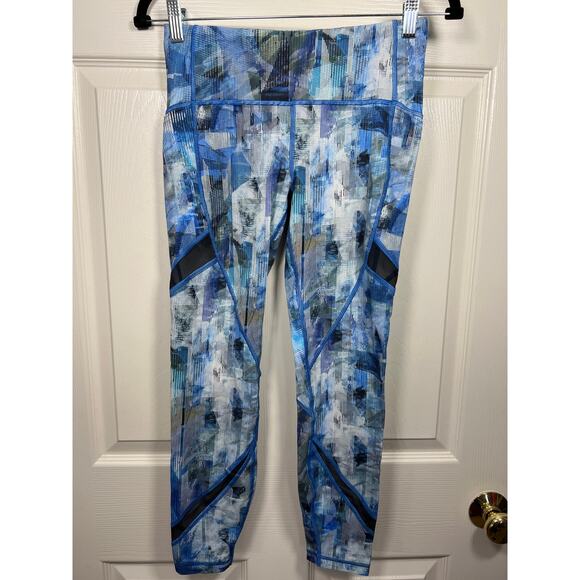 Lululemon On Pace Tight 7/8 Sun Dazed Blue Legging Women's 6 Fitness Travel Gym - Picture 2 of 13